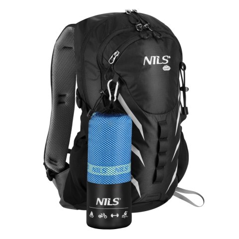 NCR12 NIEBIESKI RĘCZNIK Z MIKROFIBRY 180x100 cm NILS