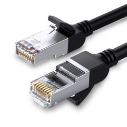 Płaski kabel sieciowy UGREEN NW101 z metalowymi wtyczkami, Ethernet RJ45, Cat.6, UTP, 5m (czarny)