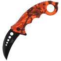 Nóż składany karambit Herbertz CJH Red Camo Aluminium, Black Blade (ART000138 - 572513)