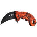 Nóż składany karambit Herbertz CJH Red Camo Aluminium, Black Blade (ART000138 - 572513)