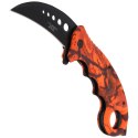 Nóż składany karambit Herbertz CJH Red Camo Aluminium, Black Blade (ART000138 - 572513)