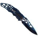 Nóż składany Herbertz CJH motyw 3D Spider Blue Titanium Coated, Blue Titanium 420 (586412 - 44097)