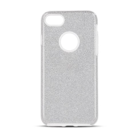 Nakładka Glitter 3w1 do iPhone 7 / 8 / SE 2020 / SE 2022 srebrna