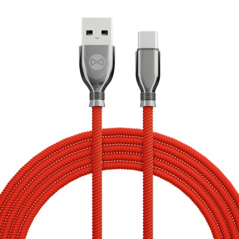 Forever kabel Tornado USB - USB-C 1,0 m 3A czerwony