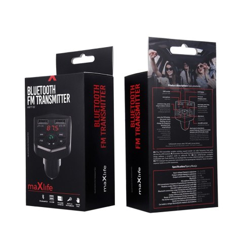 Maxlife transmiter FM BT MXFT-02 czarny
