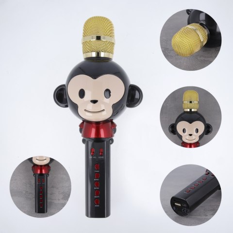 Maxlife mikrofon z głośnikiem BT Animal MX-100 czarny