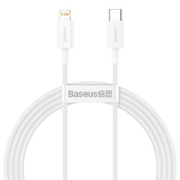 Baseus kabel Superior PD USB-C - Lightning 1,5 m biały 20W