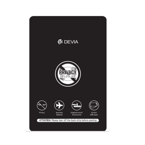 Devia Zestaw folii anticrash prywatyzująca matowa do maszyny tnącej 20szt na smartfony na ekran