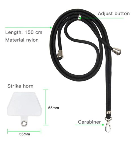 Uniwersalna tasiemka/smycz na szyję do telefonu czerwona