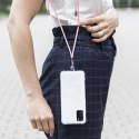 Uniwersalna tasiemka/smycz na szyję do telefonu różowa