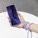 Uniwersalna tasiemka/smycz na szyję do telefonu różowa