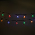 Łańcuch świetlny Solarny LED PRZEZROCZYSTE KULKI SCB61 6,5m 30 kulek kolorowy Forever Light