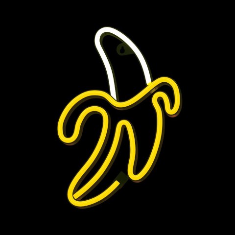 Neon LED BANAN biały żółty Bat + USB FLNE10 Forever Light