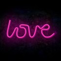 Neon LED LOVE różowy Bat + USB FLNE05 Forever Light