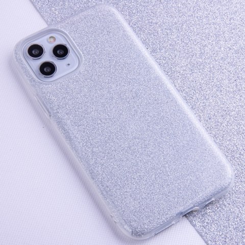 Nakładka Glitter 3w1 do Xiaomi Redmi Note 11 4G (GLOBAL) / Redmi Note 11s 4G srebrna