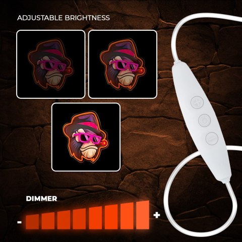 Neon ART LED GANGSTA MAŁPA multikolor FLA03 Forever Light