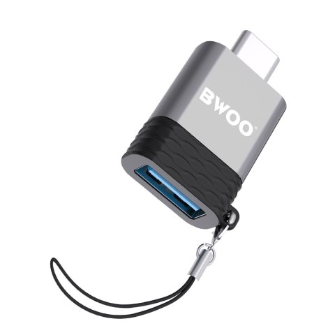 BWOO adapter USB - USB-C szary OTG BZ-35