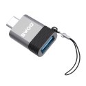 BWOO adapter USB - USB-C szary OTG BZ-35