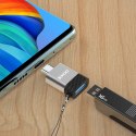 BWOO adapter USB - USB-C szary OTG BZ-35