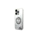 Karl Lagerfeld nakładka do iPhone 14 Pro 6,1" KLHCP14LLCRSGRS srebrna hardcase Liquid Glitter RSG