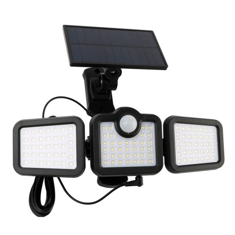 Forever Light Lampa solarna LED SUNARI FLS-04 108*SMD PIR 8W 600lm 6000K 2400mAh Li-Ion