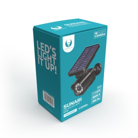 Forever Light Lampa solarna LED SUNARI FLS-25 SMD PIR z atrapą kamery 4W 300lm 6000K 1500mAh Li-Ion