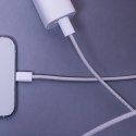 Maxlife kabel MXUC-06 USB-C - USB-C 1,0 m 20W szary nylonowy