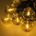 Forever Light Girlanda solarna LED SUNARI FLS-125 5,5m + 10 żarówek G40 złota IP44