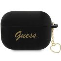 Guess etui do AirPods Pro 2 GUAP2LSCHSK czarne Silicone Heart Charm