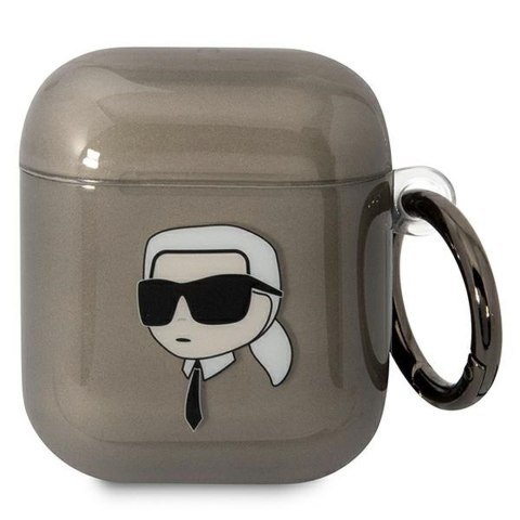 Karl Lagerfeld etui do Airpods 1 / 2 KLA2HNIKTCK czarne Karl`s Head