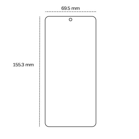 Szkło hartowane 2,5D do Motorola Moto G13 / G23 / G53 / G73 / Honor 30s