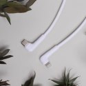 Maxlife kabel kątowy MXUC-09 USB-C - Lightning 1,0 m 27W biały