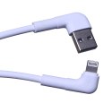 Maxlife kabel kątowy MXUC-09 USB - Lightning 1,0 m 2,4A biały