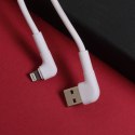 Maxlife kabel kątowy MXUC-09 USB - Lightning 1,0 m 2,4A biały