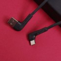 Maxlife kabel kątowy MXUC-09 USB - USB-C 1,0 m 3A czarny