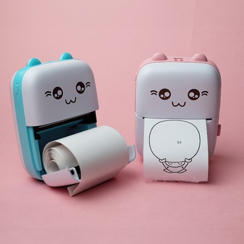 Maxlife drukarka termiczna BT MXTP-100 różowa