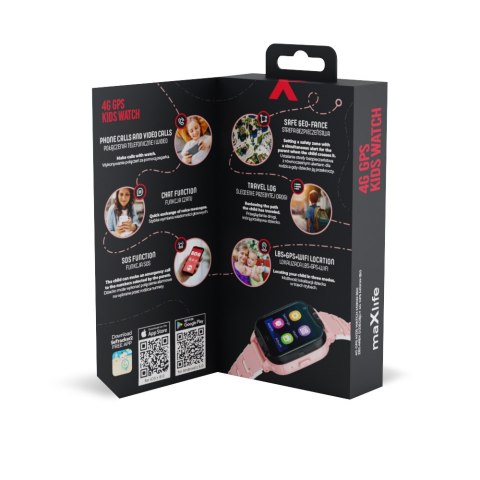 Maxlife smartwatch 4G MXKW-350 różowy GPS WiFi