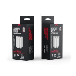 Maxlife zestaw rolek samoprzylepnych do drukarki termicznej