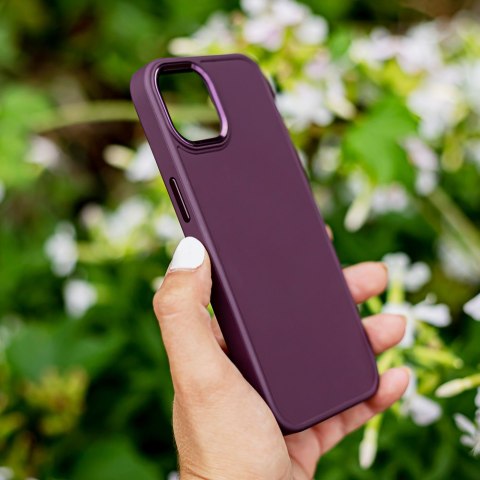 Nakładka Satin do iPhone 15 Pro Max 6,7" burgundowa