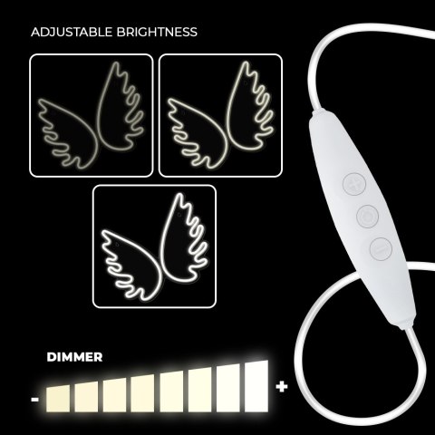 Neon PLEXI LED SKRZYDŁA białe FPNE09X Forever Light