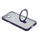 Nakładka Mag Ring do iPhone 15 Pro Max 6,7" fioletowa