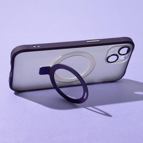 Nakładka Mag Ring do iPhone 15 Pro Max 6,7" fioletowa