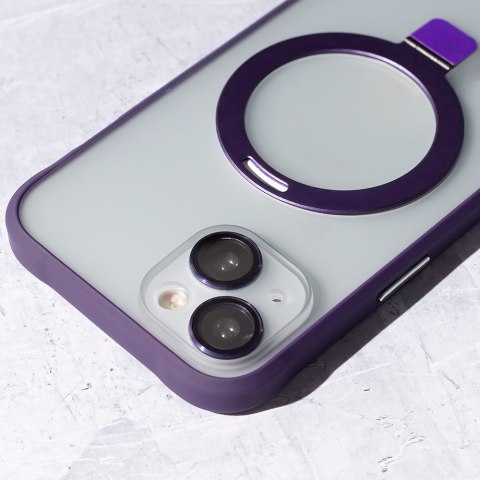 Nakładka Mag Ring do iPhone 15 Pro Max 6,7" fioletowa