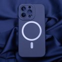 Nakładka Silicon Mag do iPhone 15 Plus 6,7" ciemnoniebieska