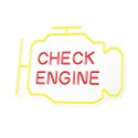 Neon PLEXI LED CHECK ENGINE żółto czerwony NNE21 Neolia