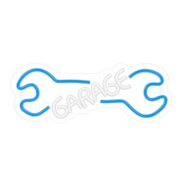 Neon PLEXI LED GARAGE błękit biały NNE22 Neolia