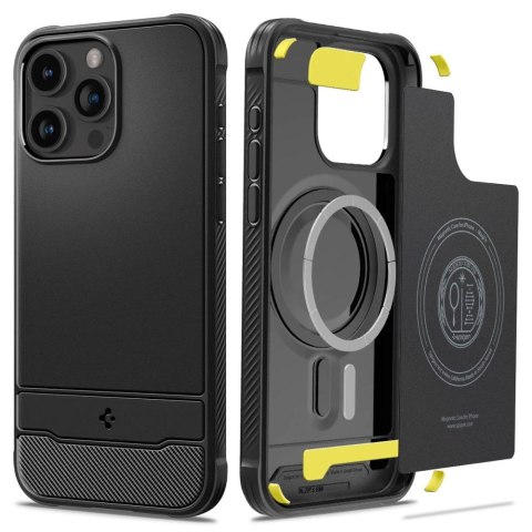 Spigen nakładka Rugged Armor Mag Magsafe do iPhone 15 Pro Max 6,7" matowa czarna