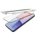 Spigen szkło hartowane GLAS.TR "EZ FIT" FC 2-PACK do iPhone 15 Pro Max 6,7" czarna