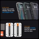 Spigen szkło hartowane GLAS.TR "EZ FIT" FC 2-PACK do iPhone 15 Pro Max 6,7" czarna