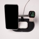Maxlife ładowarka bezprzewodowa magnetyczna MXWC-03 15W czarna 3w1